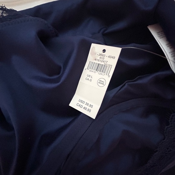 Aerie Blue Lace Trim Crop Top NWT!! 🪩🖤🖤🖤🖤 - Picture 3 of 4